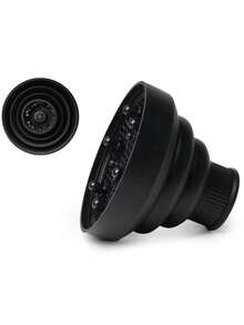 1set Foldable Silicone Hair Dryer Diffuser, Portable Universal Folding Heat Resistant Silicone Collapsible Diffuser, Styling Hair Dryer Nozzle, Professional Salon Hair Styling Diffuser