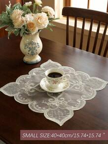 Cirelle 1pc Polyester Embroidered Square, Rectangle, Diamond-Shaped Party/Wedding Placemat - Multicolor - View 5