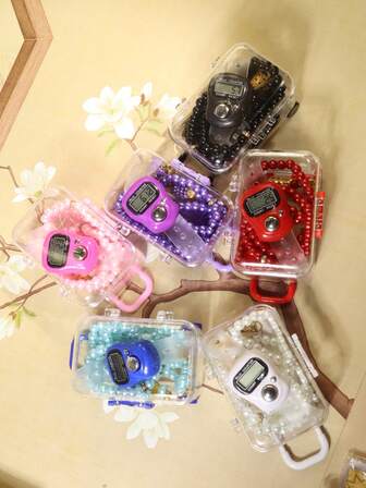 1个全新计数器，适用于斋月、圣诞节、万圣节等节日，电子手动按钮计数器，迷你便携环形计数器，拇指按压式计数器，适合学习、运动和其他计数活动