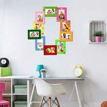 Jetec 24 Pieces Colorful Felt Photo Frames Holiday Picture Frames And 50 Pieces Colorful Glitter Foam Stickers For Home And Office Decoration 4 X 6 Inch Photos, 12 Colors - Màu sắc đơn giản - Xem 7