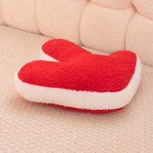 情人节创意箭头和心形毛绒抱枕，柔软羊羔绒靠垫，浪漫装饰抱枕，适用于沙发和卧室 - 彩色 - 查看 5