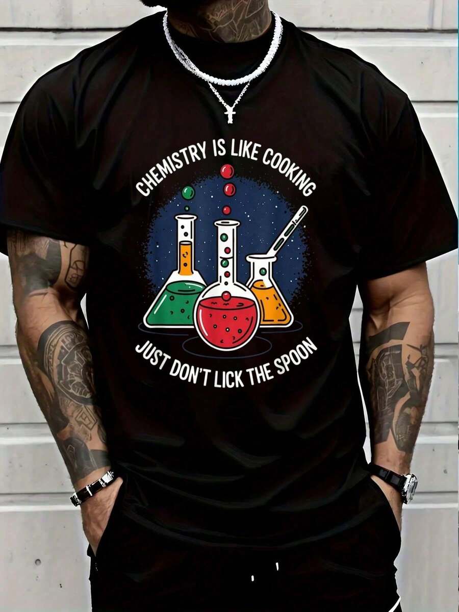 % Cotton Chef Coat-Shirt-Chef Uniform Shirt-Culinary-Shirt Women's Men Graphic Tee Graphic Tees Men Crop Tops Couple Tee Art Outfits Men-Shirt - 黑色 1pcs MEN2 - 查看 1