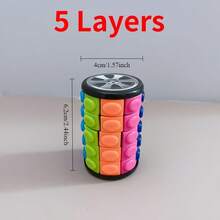 Đồ chơi giáo dục khối lập phương 3D ma thuật, khối lập phương cầm tay, khối lập phương hình trụ - Khối lập phương xếp hình cá nhân hóa với 3/5/6/7 lớp nâng cao, hình bắp ngô, thiết kế hình trụ nhiều lớp. Tăng cường trí thông minh và khả năng sáng tạo, với các chi tiết vân lốp xe. - Nhiều màu - Xem 4