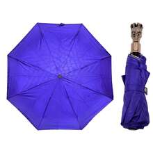 Paraguas gótico con mango de calavera, compacto y pequeño, estilo gótico para hombre, con protección UV.Paraguas gótico con mango de calavera, compacto y pequeño, estilo gótico para hombre, con protección UV. - Morado - Ver 1