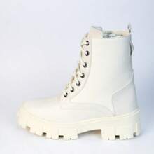 Women's Ankle Boot With Platform, Non-Slip, Comfortable, Modern, Fashionable, Clean, Coquettish, And Cute - 白色 - 查看 8