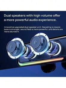 HP DHE-6002 Speaker - Home Desktop/Laptop Wired Subwoofer - Gaming & Multimedia Speaker - Black - View 4