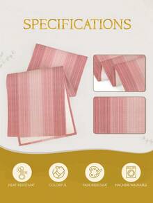 1 chiếc khăn trải bàn trang trí nhà cửa thiết kế ombre trang nhã, thích hợp cho nhà bếp, bàn ăn, tiệc tùng, phòng khách, lò sưởi, trang trí cửa kính, có nhiều kích cỡ khác nhau. - Hồng - Xem 8