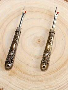 Sewing Ripper, Embroidery Ripper, Handmade Garment Ripper, Cross-Stitch Thread Picker, Sewing Ripper - Vintage Comfortable Handle, Easy-To-Use Cutter - Multicolor - View 2