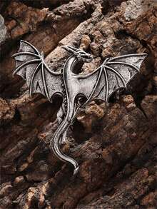 1PC New Product Personalized Men's Brooch Pin Jewelry Women's Accessories Alloy Viking Domineering Fire Dragon Retro Jewelry - Fashion - View 5