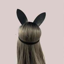 1pc Black PU Leather Cat Face Mask, Bunny Girl Mask, Suitable For Valentine's Day, Carnival, Party, Bar, Romantic Cosplay, Sexy & Cute - Multicolor - View 4