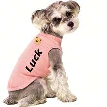 Personalized Cat & Dog Apparel, Customized Waffle Pattern Pet Vest, Suitable For Spring & Autumn Wear For Small & Medium Dogs, Ideal Pet Christmas & New Year Gift, Fashionable, Cute, Colorful, Unique, Perfect Gift For Men, Women, Family, Friends, Pet Lovers, Also Ideal For Anniversary, Birthday, Valentine's Day, New Year - Multicolor - View 3