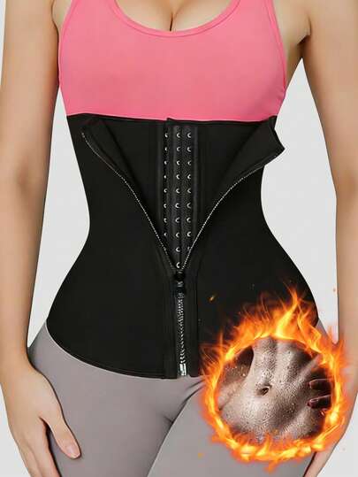 1pc Women's Waist Trainer, Waist Cincher, Sauna Belt, Sports Fitness Training Belt, Abdominal Belt, Waist Belt, Plastic Belt, Abdominal Trainer, Abdominal And Waist Shaping Corset, Abdominal And Waist Compression Vest, Abdominal Belt, Abdominal Support Belt, Waist Shaper
