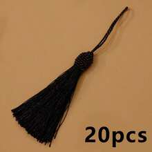 10 chiếc móc khóa tua rua, dùng làm bookmark, trang trí móc chìa khóa, làm đồ trang sức, thẻ quà tặng, mũ, quần áo, túi xách, đồ thủ công, quạt, đèn lồng, đám cưới và nhiều mục đích trang trí khác. - Nhiều màu - Xem 24