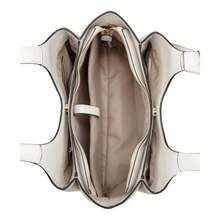 WEWI Nine West Lyra Laptop Tote Deisgner bolso negro  bolso bolso de mano bolso de  bolso de hombro Mujer - Leche - Ver 3