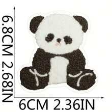 12pcs Plush Teddy Bear Patches, Cute Small Bear Embroidered Iron-On Appliques For Clothes, Hats, Bags, Shirts DIY Decoration - Multicolor - View 6