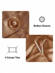 2/3pcs Luxury Satin Ruffle Duvet Cover Set, Includes 1pc Duvet Cover And 1/2pcs Pillow Shams, Luxurious Silk-Like Material, Soft & Breathable, Fits Twin, Full, Queen, King Beds, Machine Washable, Oeko-Tex Certified - Coral Orange - View 5