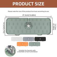 Silicone Sink Mat Designed For Sinks, With Surface Drainage Grooves And Dual Drainage Holes To Quickly Guide Water Flow And Prevent Pooling. Effectively Protects Countertops And Prevents Water Stains. Available In Fresh Multiple Colors, Foldable And Easy To Store, A Practical Helper To Enhance Kitchen Efficiency And Aesthetics.