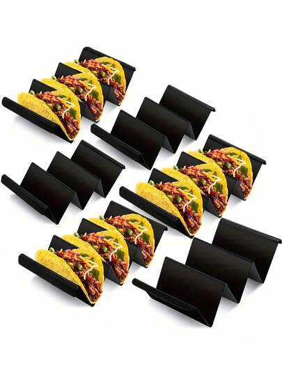 5'li Çok Renkli Taco Rafı, Tortilla Isıtıcı, Dalgalı Tortilla Tutucu, Plastik Tortilla Rafı, Taco Kabuğu Standı, Mısır Taco Tutucu, Tortilla Rafı, Mısır Taco Tabağı