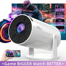XBJ [2026 Upgrade]Mini Smart Projector Portable With WiFi & Bluetooth – 4K Android Home Theater Experience | Auto Keystone & Focus For Wireless Screen Mirroring & Gaming | Perfect For Outdoor Movie Night, Bedroom Cinema, Business Presentations | The Ultimate Proyector Cine En Casa For Holiday, Birthday & Housewarming Gifts (Projector With Bluetooth Built-In) - 美規A型插(110-127V) - 查看 12