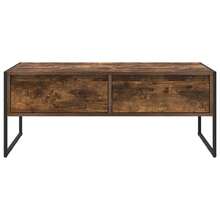 vidaXL Tavolo basso Chêne Fumé 100 x 46 x 40 cm Bois d'ingénierie - Castano - Visualizzare 6