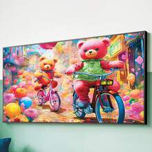 5D DIY 大型钻石画套装，成人尺寸（27.6x15.7 英寸/70x40 厘米），全圆钻钻石画套装，数字钻石画套装，家居墙面装饰礼品，情人节、节日、生日、毕业典礼钻石画