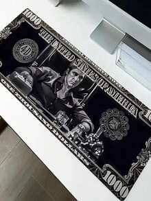 Large Gangster Style Gaming Mouse Pad - Non-Slip Rubber Base, Anti-Slip Surface, Washable Desk Mat, Suitable For PC, Laptop, Gaming - Durable Rubber Construction - Multicolor - View 2