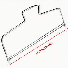 2/1件套可调节厚度不锈钢蛋糕切片器，重型双线蛋糕切割器，面包切片器和分层切割工具，适用于专业和家庭烘焙 - 彩色 - 查看 6