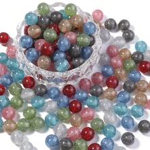 20pcs/Pack 12mm Resin Glitter Starry Round Beads, Shiny Sparkly Beads For Bracelet, Necklace, Jewelry Making DIY, Autumn/Winter - Glitter Beads - View 4