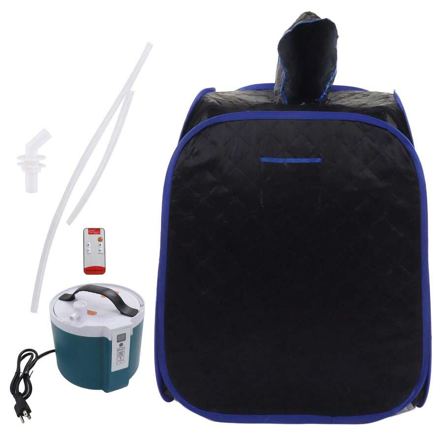 Portable Steam Sauna Tent Full Size Personal Steam Sauna Personal Home Spa with Remote Control - Tipo de Enchufe A USA (110-127V) - Ver 1