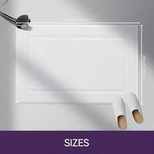 Utopia Towels Cotton Banded Rug, Bath Mats, Not A Bathroom Rug, 20 By 31 Inches, 100% Ring Spun Cotton, Highly Absorbent Shower Bathroom Floor Mat, White - White - View 9