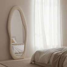 Full Length Mirror,Large Standing Mirror,Floor Mirror For Dressing,Wall Mounted Mirror,Decor Dressing Mirror - Beige - View 8
