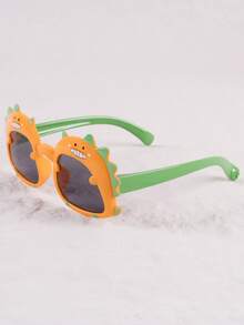 1 Pair Cute Cartoon Dinosaur Design Children Eyeglasses, Dinosaur Baby Costume Glasses - Black - View 3