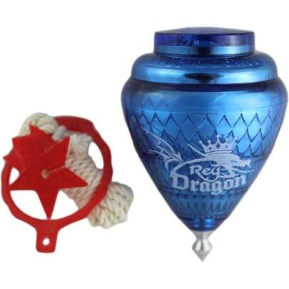 Paquete de 3 tapas giratorias de plástico duradero para niños, punta de metal, hechas en México – Trompo Mexicano Rey Dragón plástico duradero y punta de metal (paquete de 3 colores surtidos),37785122