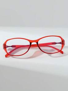 1 Stück Damen Plastik Rund Klassisch Elegant Klare Brille für den Alltag, Fernsehen, Spielen, Handy, Büro, Lesen, Accessoire - Übersicht 4