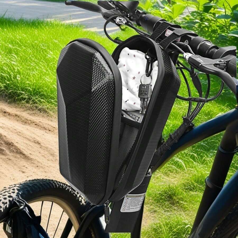 Bicycle Rear Rack Bag Cycling Bike Carrier Backseat Storage Luggage Bag - Black - View 1