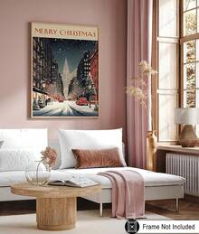 Póster Maestro Feliz Navidad - Impresión de Calle de Nueva York - Arte Navideño - Arte Festivo - Arte Invernal - Regalo para Él, Ella y Amantes de los Viajes - Decoración para Dormitorio o Sala de Estar - x Póster sin Marco, cuadros decorativos para sala, póster, con marco, pósters, cuadros para la pared, marcos para cuadros, cuadro, Virgen de Guadalupe, salas - transparente - Ver 5