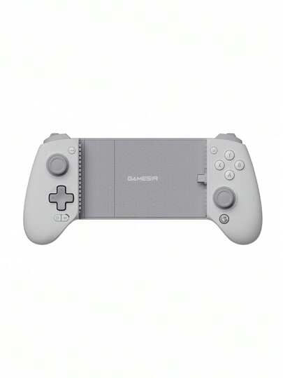 GAMESIR G8+ MFi stretchhandtag i professionell kvalitet; trådbunden direktanslutning av typ C säkerställer noll latens; avtagbar paneldesign; Hall-effekt-joystick för slitstyrka; exakt kontroll och bekvämt grepp; gråvit färg.