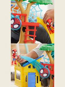 Hasbro Serie  - Escena del parque infantil de  y sus Asombrosos Amigos  de 10 pulgadas | Oficialmente con licencia, juego de juguetes lindo y divertido, juguete educativo interactivo para niños, plástico ABS, regalo de vacaciones, Feliz Año Nuevo, edades 3+ - Multicolor - Ver 4