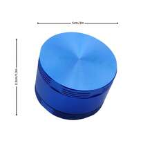 3 Layer Aluminum Herb Grinder With Hidden Pollen Catcher - 50/55/62mm, 8 Color Options - Multicolor - View 17