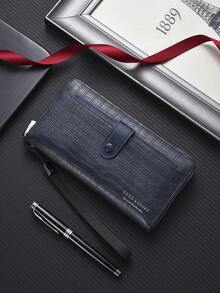 New Men's Business Long Wallet, Young Student Casual Stylish Phone Wallet, Clutch Handbag