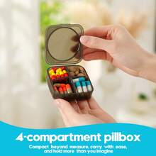 Large Capacity Weekly Pill Organizer With 7 Removable Boxes, AM/PM Pill Dispenser For Supplements, Travel & Home Use - Rainbow-style 7-layer Detachable Pillbox - View 4