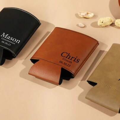 Customized Wedding Beverage Set, Designed For Modern Weddings Or Engagement Parties. The Set Includes A Personalized Logo Can Rack, Beverage Warmer, And Beer Cooler, Each Item Supports Deep Customization With The Couple's Names Or Special Dates.