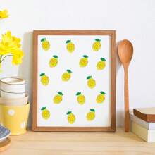 500张/卷 全息黄色柠檬涂鸦贴纸，不对称闪光水果贴纸，适用于信封、杂志、手机壳、水杯、笔记本电脑、剪贴簿、派对礼品、礼品包装，PVC防水贴纸 - 彩色 - 查看 4