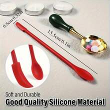 1pc Multi-Purpose Fire Paint Tool - Effective Wax Spoon Cleaner, Perfect For Gift Wrapping Envelope Sealing DIY Craft & Scrapbooking Projects - Multicolor - View 2