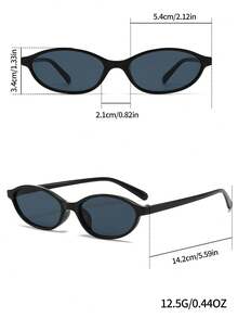 8pcs Bohemian Style Combination Frames, Polygon & Oval Shaped Eyeglasses Set For Women, Fashion Accessory For Summer Beach Travel Party, Daily Wear, Y2K - Multicolor - View 5