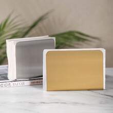 1 pieza Caja de pañuelos de acero inoxidable con estilo nórdico cuadrado, adecuada para la mesa del comedor, cafetería, hotel, decoración del baño, disponible en dorado, plateado, negro, gran idea de regalo - Multicolor - Ver 1