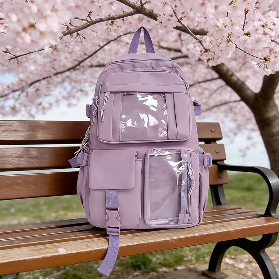 Mochila Estudiantil Secundaria | Gran Capacidad Estilo Japonés Ins & Coreano Chic | Ideal para Adolescentes Femeninas