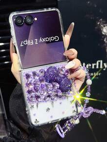 Magnetic Folding Phone Case, Full Coverage, Skin-Friendly, Solid Color, Popular, Compatible With Samsung Galaxy Z FLIP 7 Foldable Phone Case, For Men And Women - Multicolor - View 34