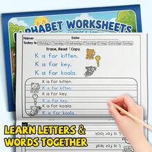 Alphabet Sentence Writing Workbook | A–Z Letter Practice With Simple Reading & Writing Activities - Sentence Writing - View 1