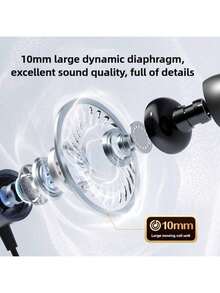 2025 New Philips TAE1120 Type-C Wired Earphones, Comfortable In-Ear Wear, Excellent Sound Quality, Compatible With All Devices - Flowing White - View 3